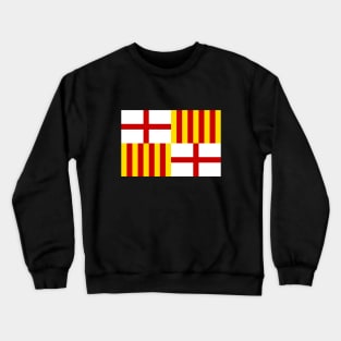 Flag of Barcelona, Spain Crewneck Sweatshirt